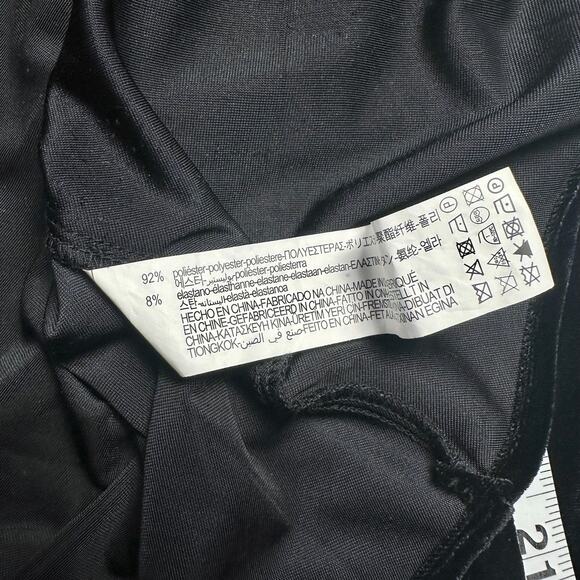 Zara | Women | Black Stretch Velvet Jewel LS Little Black Mini Dress | Medium - Picture 10 of 15